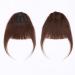 Clip in Fringe Thick Bangs Human Hair Piece #4 Medium Brown - Buy Online on GoSupps.com