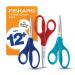 Fiskars Student Scissors, Scissors for School, 7 Inch, 3 Pack,Red, Blue, Turquoise