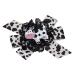 WD2U Girls Daisy Holstein Milk Cow Farm Girl Hair Bow Alligator Clip