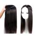 Susanki 100% Real Hair Crown Topper for Thinner Hair | Silk-Top Hair Attachment | 10 Inch Dark Brown Clip-In | 15.2 x 17 cm - Buy Online on GoSupps.com