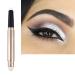HIFFEY Double-ended metallic eyeshadow stick shimmering eyeshadow pencil long-lasting cream eyeshadow pen glitter colors smudge (Color: 1)