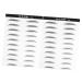 FRCOLOR 2 Pairs Waterproof Makeup Stickers Waterproof Artificial Eyebrow Template Cosmetic 4d Makeup Tools