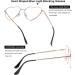 Heart Shaped Blue Light Glasses for Women - Gleyemor Cute Computer Glasses in Rose Gold - 54mm - Buy Online on GoSupps.com