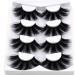 NEW 4 Pairs 3D Mink Hair False Eyelashes Criss-cross Wispy Cross Fluffy length 25-30mm Lashes Extension Handmade Eye Makeup Tools (MDR-5)