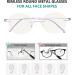 Eyekepper Frameless Progressive Blue Light Filter Reading Glasses - Multifocus Retro Round Eyeglasses for Men & Women - Purple +3.00 - Buy Online on GoSupps.com