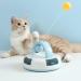 Suhaco 3-in-1 Interactive Cat Toy Set with Feather Wand, Catnip Ball, and Bell Track Toy - Self Play Fun for Indoor Cats - Blue - Buy Online on GoSupps.com