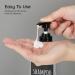Segbeauty Soap Dispenser Set - 3 Refillable 500ml Shampoo Bottles with Labels for Kitchen & Bathroom - Transparent Design - Buy Online on GoSupps.com
