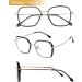 DUCO Retro Square Blue Light Glasses for Women - Oversized Ray-Ban Style Blue Ray Blocking Eyewear for Teens | Fashionable Computer Glasses Black W020 - Buy Online on GoSupps.com