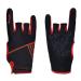 Heallily 1 pair of professional non-slip bowling gloves comfortable bowling accessories half-finger gloves for bowling size L/XL (red)