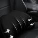 Ergonomic Lumbar Support Pillow - Unisex Lower Back Cushion for Car Seat (Black) | International Shipping Available - Buy Online on GoSupps.com