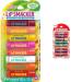 Lip Smacker Flavored Lip Balm Tropic Fever 8 Count Pack of 1 with Lip Smacker Coca-Cola Flavored Balm 8 Moisturizing Lip Balms Assortment