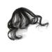 Bangs Curly Hair Bangs Clip Natural Style Black Dark Brown Light Brown Synthetic Heat-Resistant Fiber Suitable for Women for Women Curved Bangs for Daily Wear (Color : 1B/30HL)