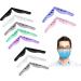 KSPOWASE 10Pcs Anti Fog Nose Bridge Strip for Face Mask Inner Support Frame,Prevent Eye Glasses from Fogging Flexible Natural Rubber Stent,Washable Reusable Silicone Nose Clips with Hole.(7 Colors)