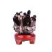 Natural Smokey Quartz Tea Crystal Cluster Stones Crystal Point Specimen Home Decoration Raw Crystals (Color : Smokey Quartz Size : 400-500g) 400-500g Smokey Quartz
