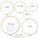 6PCS Matchne Bamboo Embroidery Hoops - 4 to 10 Inch Sizes - Easy Tighten/Loosen - Cross Stitch & Needlework Supplies - Crafts - Buy Online on GoSupps.com