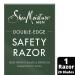 Shea Moisture Men's Double Edge Safety Razor Set | Stainless Steel Razor & 10 Platinum Blades | Perfect Dad Gifts | International Shipping - Buy Online on GoSupps.com