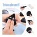 Triangle Velvet Powder Puff Set - 1/3/6 Pcs Makeup Sponges for Face & Eyes - Contouring & Foundation Tool - Pink (6 Pcs) - International Shipping Available - Buy Online on GoSupps.com