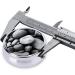 Black Pebbles Mini Round Pill Box - 3 Compartment Travel Organizer for Medicine - Portable Pill Case for Home & Office - Buy Online on GoSupps.com