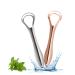 2 pieces of tongue scraps stainless steel tongue cleaner set tongue cleaner reduces bad breath and ensures fresh breath tongue scratches helps with oral hygiene for adults and children