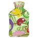 Hot Water Bottle With Lid Animals Rubber Hot Water Bag For Pain Relief Cramps Foot Warmer Hot And Cold Therapy