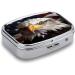 America Flag & Eagle Print Pill Box - 2 Compartment Portable Medicine Organizer - Decorative Metal Case for Pocket or Purse - Buy Online on GoSupps.com