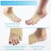 Bunion Corrector & Toe Straightener Pad - Soft Silicone Gel for Pinky Toe Relief | Tailor's Bunion Splint with Anti-Slip Design - Little Toe Separator for Overlapping Toes (Medium) - Buy Online on GoSupps.com