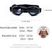 PEDOMUS Dog Goggles - Small Dog Sunglasses with Adjustable Strap for UV Protection, Waterproof - Black - Buy Online on GoSupps.com