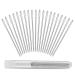 ERKOON 20 Pieces Large-Eye Blunt Needles 52mm Large Eye Sewing Needles Stainless Steel Stitching Needles with Clear Bottle for Leather Projects