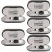Healvian 5 sentences glasses case with double usage contact case contact case kit Double-layer glasses container Schnapps glasses Outdoor glasses organizer glasses organizer sunglasses PU