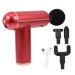 Frcolor 1 set of fascia gun electrical body handheld percussion mini drums muscle accessories for body supply adjustable fascia massage device red metal portable massage devices 14.5x14x4.2cm red