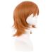 MapofBeauty 14 Short Cosplay Anime Wig with Bangs & Wolf Tail - Golden Orange Synthetic Hair for Parties - Buy Online on GoSupps.com