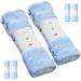 4 pieces of belt pad baby seat baby stroller carriage belt protection - safety belt shoulder cushion shoulder pillow belt cheeky car seats belt cushion for babies 15x5cm blue
