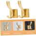 Alipis 2pcs No Punching Hook Heavy Duty Clothes Hanging Storage Hook Shoe Cabinet Wall-Mounted 10.00X5.20X3.00CM Golden - Buy Online on GoSupps.com