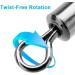 Siasky Fishing Swivels - 200pcs Stainless Steel Barrel Swivels for Saltwater & Freshwater Fishing - Buy Online on GoSupps.com