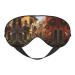 Italian Street Print Unisex Sleep Eye Mask Soft Comfort Eye Shade Cover for Travel/Yoga/Shift Work Black