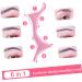 POPETPOP brow makeup supplies eyebrow template brow guide template brow shaping stencil brow stencil eyebrow shaper eyebrow guide stencil makeup stencil USB beauty tools Silica gel 17.3x5.9cm Pink - Buy Online on GoSupps.com