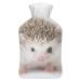 Hedgehog Cute Hot Water Bottle With Cover Plush Bed Bottle Hand Warmer For Adults And Children 26.5X15.3cm