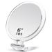 MIYADIVA Hand Mirror with Handle - 1x/10x Magnifying Mirror (Double Sided) - Portable Folding Handheld Mirror with Stand for Makeup/Travel 10x Magnification - Clear