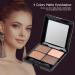 Beatifufu 4 Mirror Makeup Elegant and Matte with Shadow Eyeshadow Eye Colors Sponge Brown - Buy Online on GoSupps.com