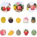 HOMSFOU 10pcs Simulated Fruit Ornaments Faux Fruit Strawberry Balloons Micro Landscape Accessory Artificial Fruit Decorations Tiny Fruit Model Lifelike Fruit Resin Fake Lemon Small Fruit Assorted Color 3x3cm - Buy Online on GoSupps.com