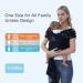 COTTONBEBE Baby Wrap Carrier | Adjustable Newborn to Toddler | Mesh Breathable | Blue - Buy Online on GoSupps.com