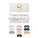 ZEDY 100% Silk Sleep Mask Eye Sleep Mask for Women and Men 22 mm Mulberry Silk Sleeping Mask Luxury Soft Zero Pressure for Yoga Home Travel Office Adjustable (Off White)