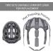Adult Bike Helmet with Light - Matte Gray - L(23-24 in/59-61cm) | Mountain Road Bicycle Helmet for Men and Women - Buy Online on GoSupps.com