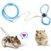 zhuangyulin 6 1PC Hamster Harness Rope Pet Hamster Harness Lovely Adjustable Pet Rat Mouse Hamster Harness Rope Ferret Finder Lead Leash with Bell Blue Small - Buy Online on GoSupps.com