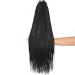 7 Packs 24 Inch Medium Box Braids Crochet Hair Extensions - Kanekalon Synthetic Braiding Hair - 24 Strands/Pack (1B) - Buy Online on GoSupps.com