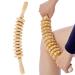 Massage Roller Stick 12 Rolls Wood ergonomic body massage device slipproof 17.3 inch cellulite muscle relaxation massage tools for leg waist belly
