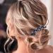 Bohend Rhinestone Hair Comb Crystal Hairpieces Bridal Hair Accessories for Women and Girls (2)