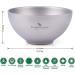 iBasingo 260ml Titanium Double Wall Bowl - Ultralight Portable Tableware for Outdoor Camping | A-Ti1081T - Buy Online on GoSupps.com