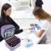 Famard Double-Layer Nail Polish Organizer & Dryer Case - Holds 42 Bottles & 1 LED Lamp - Portable & Adjustable Dividers - Purple - Buy Online on GoSupps.com