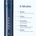 SEAGO Electric Toothbrush | 42,000 VPM Motor | 5 Modes | 2 Dupont Brush Heads | Fast Charge | Whitening Sonic Toothbrush for Adults & Kids - Blue - Buy Online on GoSupps.com
